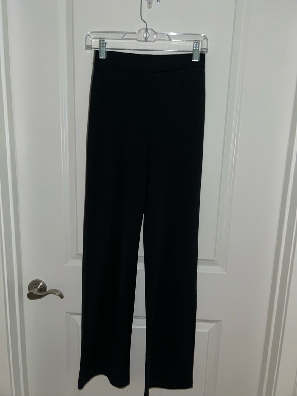 Women's Black Wide-Leg Pull-On Pants